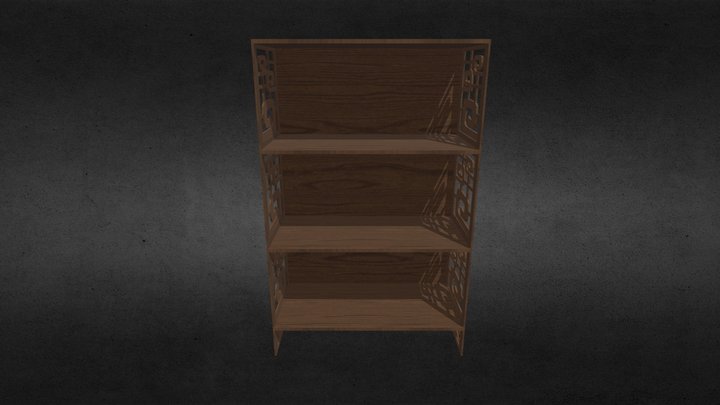 shelf with drawer 3D Model