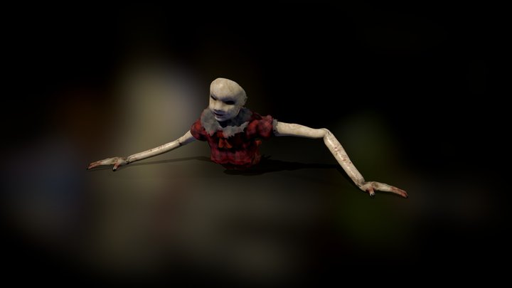 Horror Half Doll 3D Model