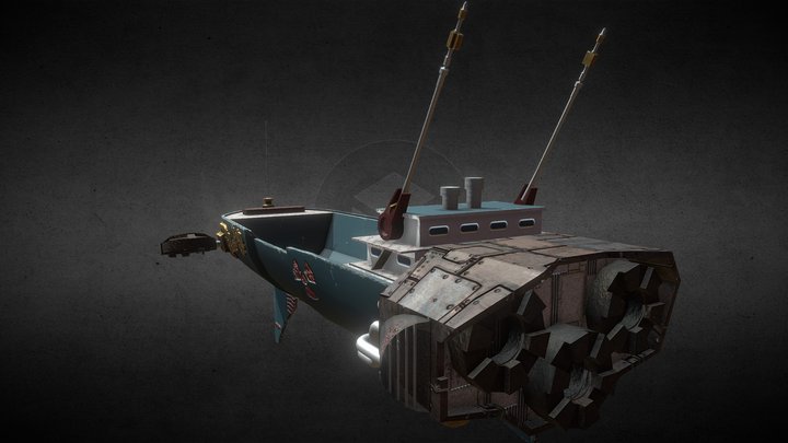 Garbage Ship 3D Model