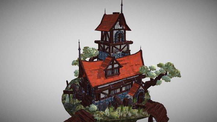 [STUDENT] Medieval Tavern and Hostel 3D Model
