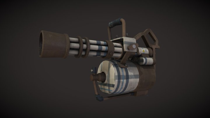 [TF2] Major Commuter Minigun 3D Model