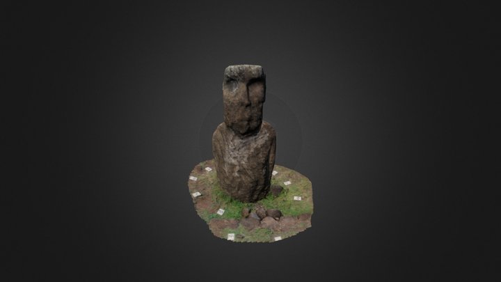 Moai de Vaihu 3D Model