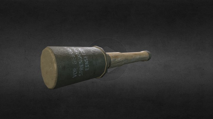 M24 stielhandgranate 3D Model