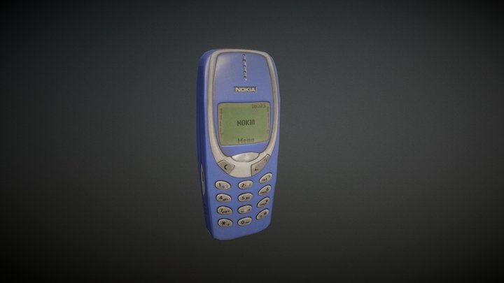 Nokia 3310 - Low Poly 3D Model
