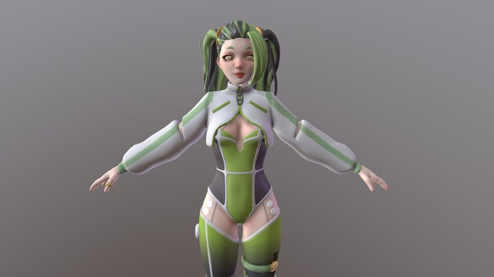 Cyber Girl | Toaster Girl 3D Model