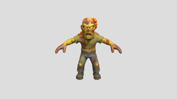 Glowing-Eyed Stalker the Last of Us 3D Model