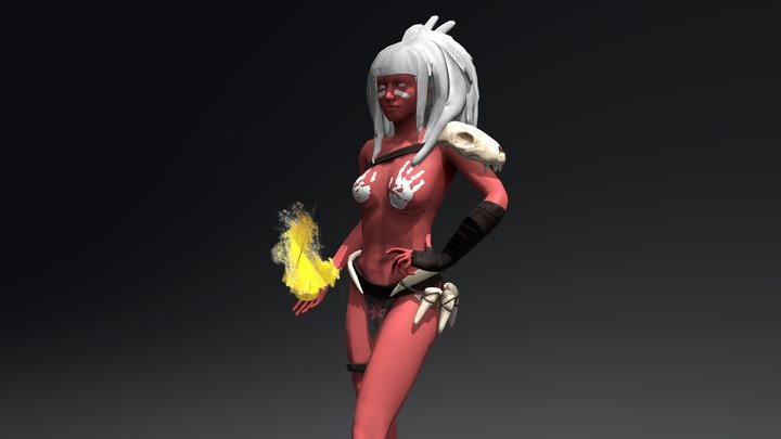 Nuke with a fireball 3D Model
