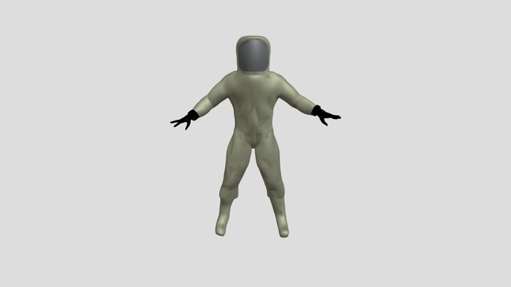 Hazmat Person 3D Model