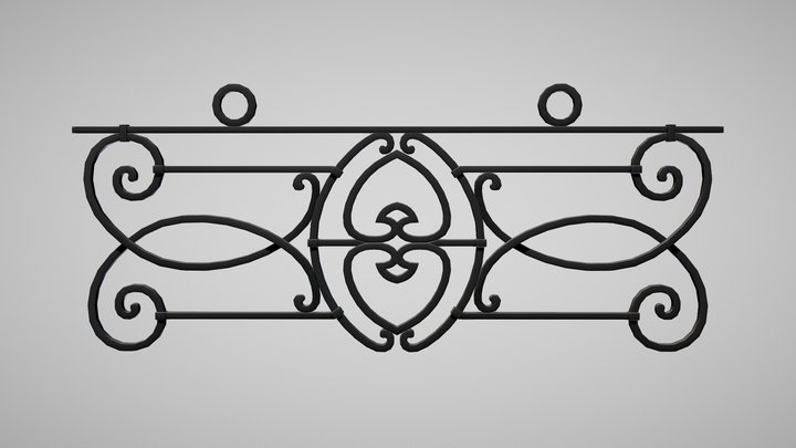 Railing 01 – Free 3D Model STL
