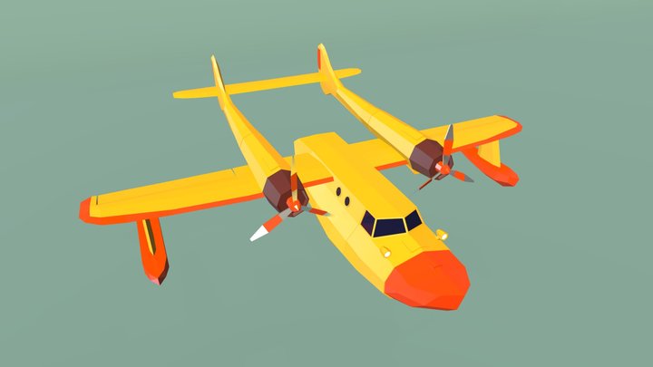 SeaPlane 3D Model