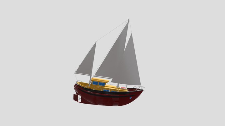 Sailboat_Fisher_30 3D Model