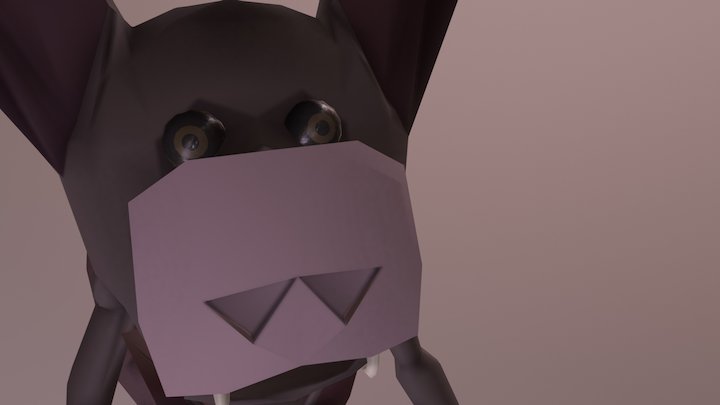 Jacob Sidilau Ax130 Project3 Bat Person 3D Model