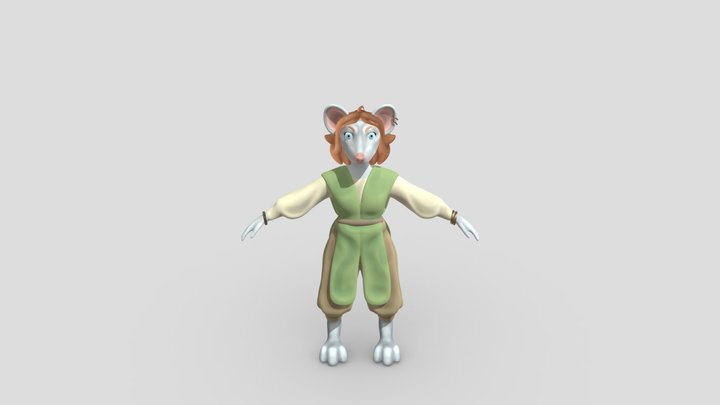 Mouse person 3D Model