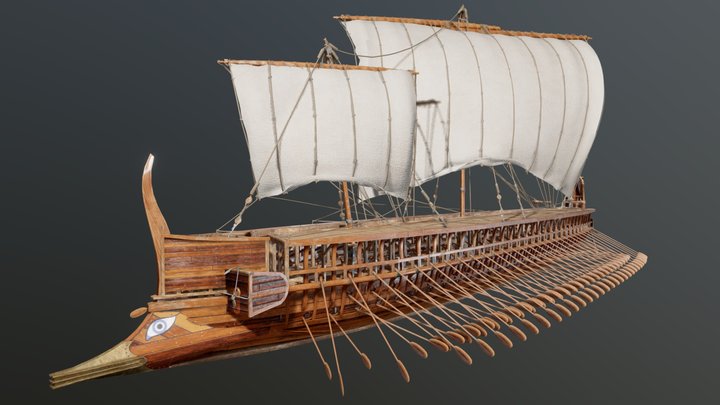 Greek Trireme 3D Model