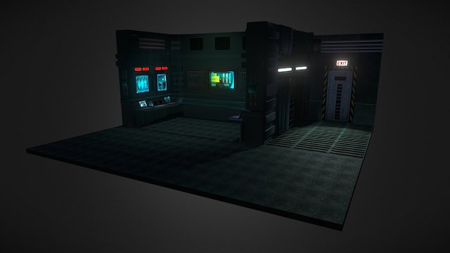 Underwater Station Dino Crisis 2 3D Model