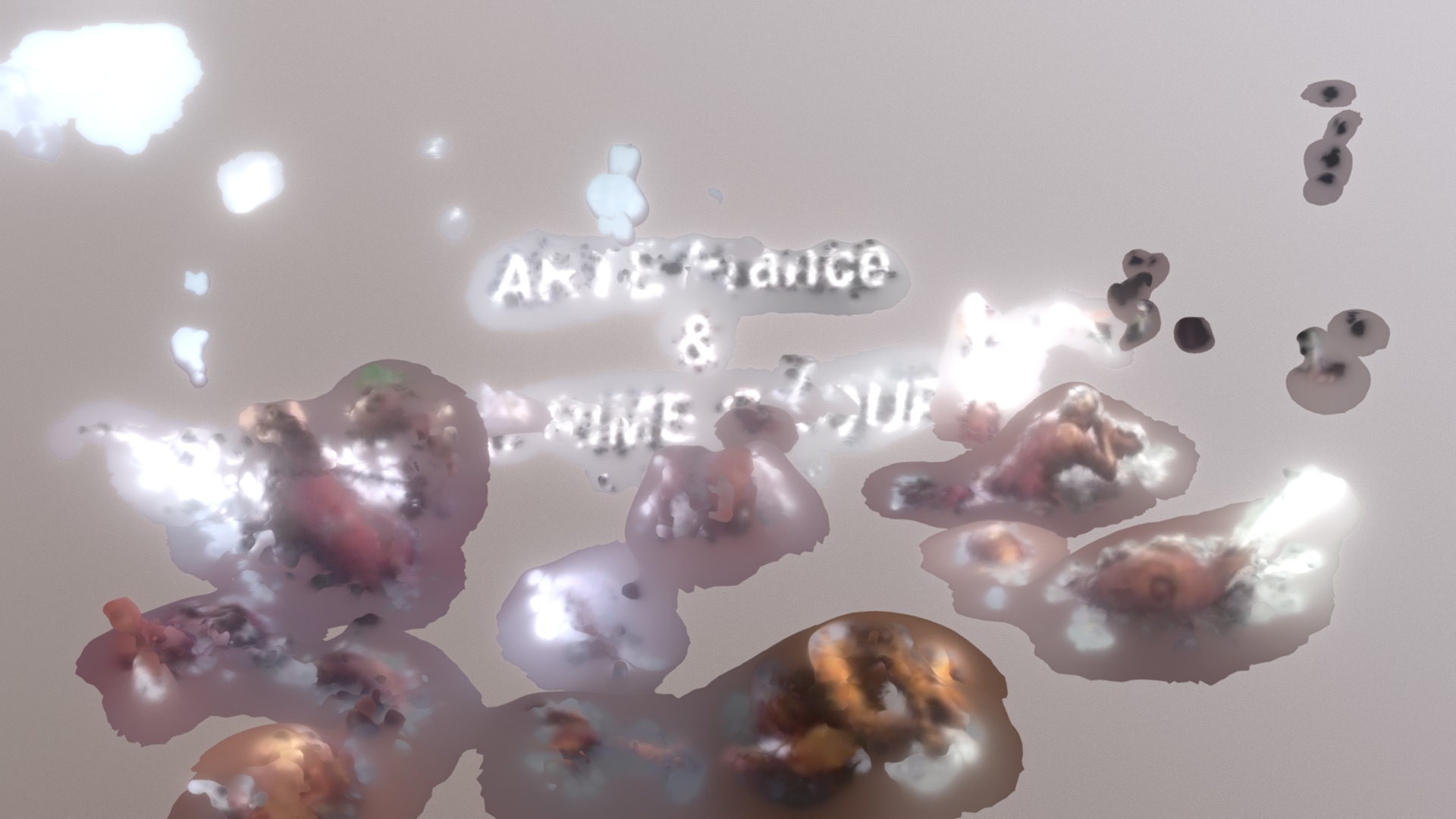 3D model Art France - This is a 3D model of the Art France. The 3D model is about a group of jellyfish.
