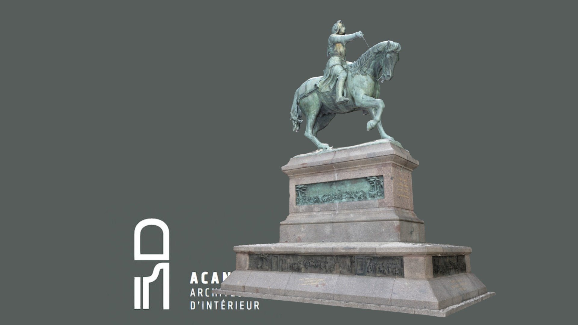 JEANNE - Statue équestre - WIP