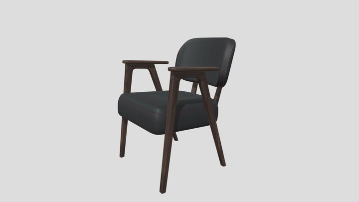 Стул-кресло из массива дерева на заказ – Free 3D Model STL