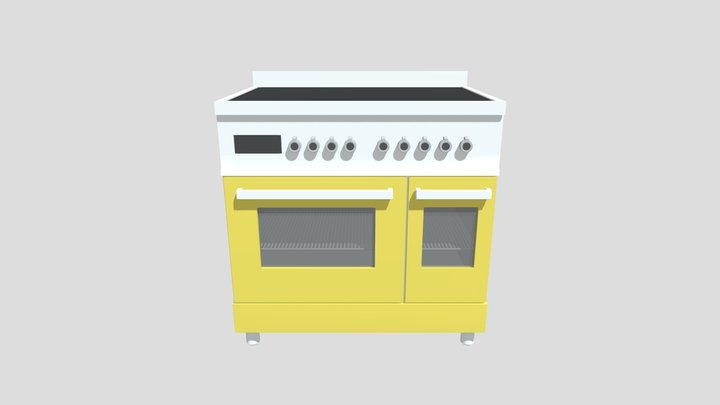 Bertazzoni PRO95I2ECAT03 Giallo 3D Model