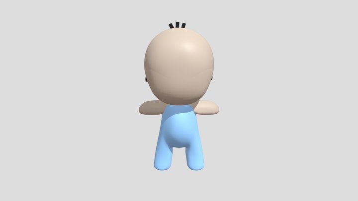 some weird looking baby 3D Model