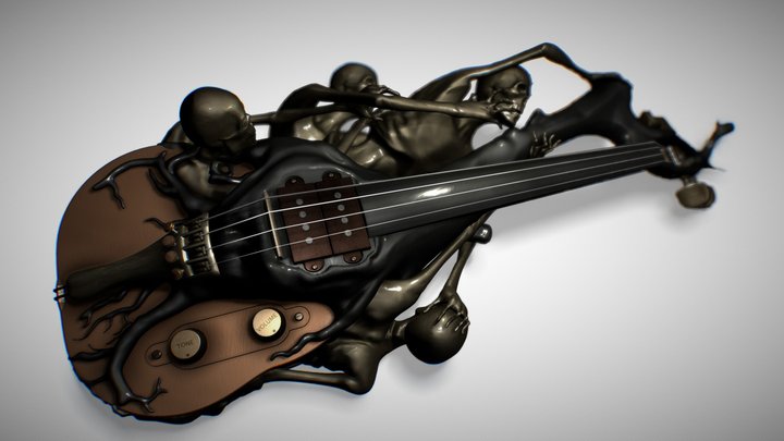 Devil's Violin V2 3D Model