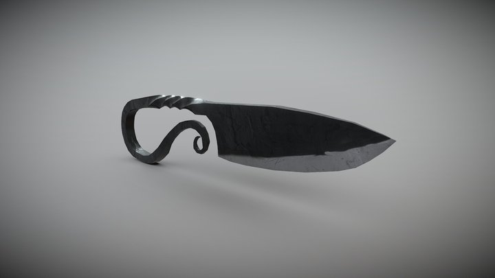 Old Knife 3D Model