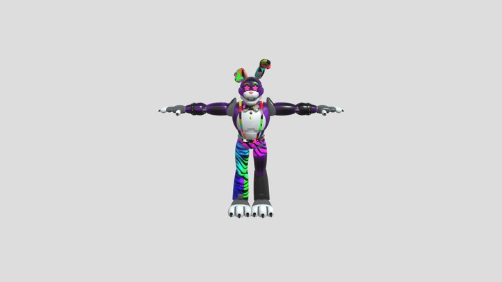 Glamrock Glitchy 3D Model