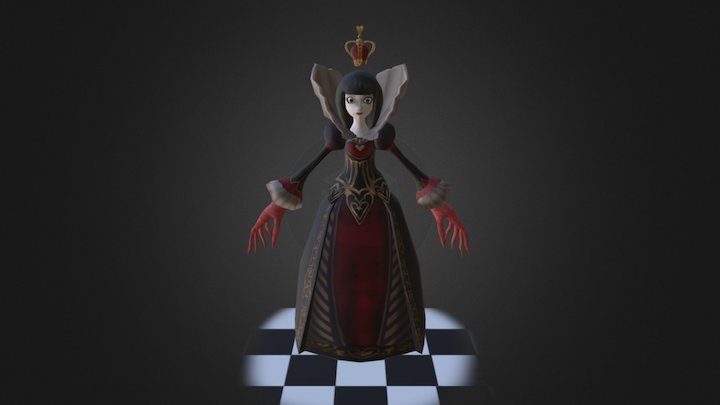 Queen Of Heart 3D Model
