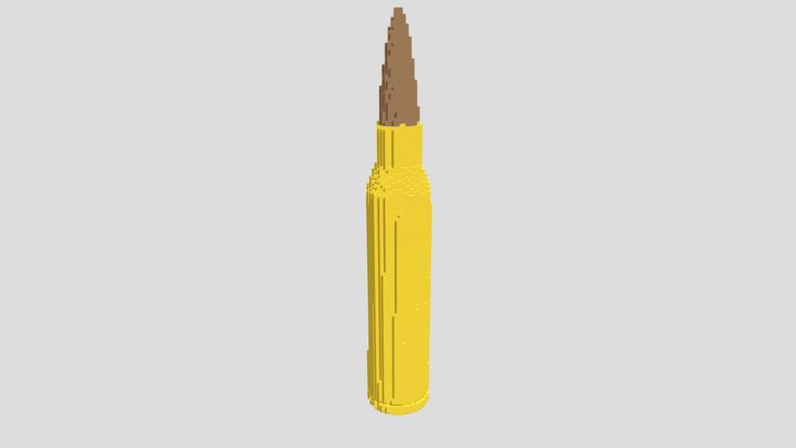 7.62 × 51 mm NATO ammunition 3D Model