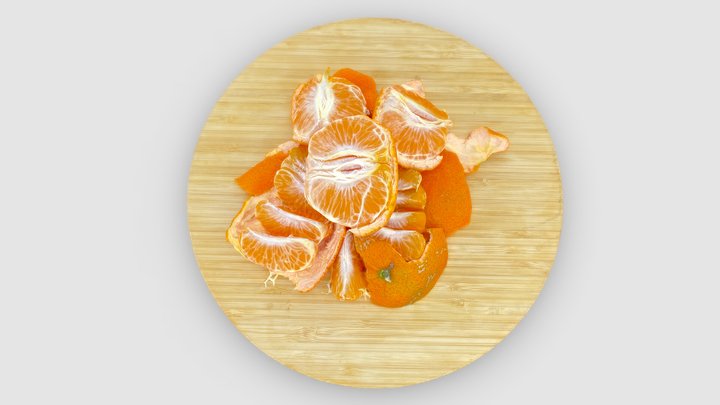 Peeled mandarins