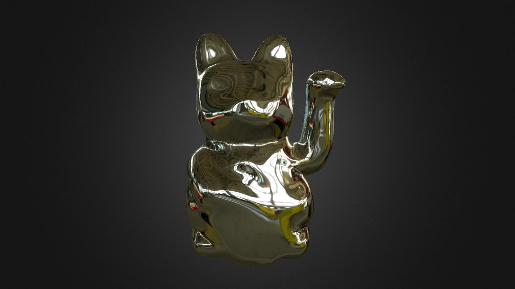 Lucky Chinese Cat — Sketchfab embed 3D viewer