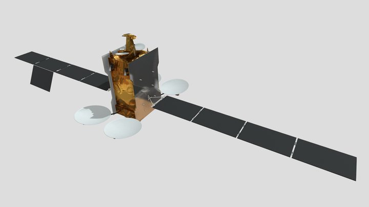 Communication satellite "ASTRA" 3D Model
