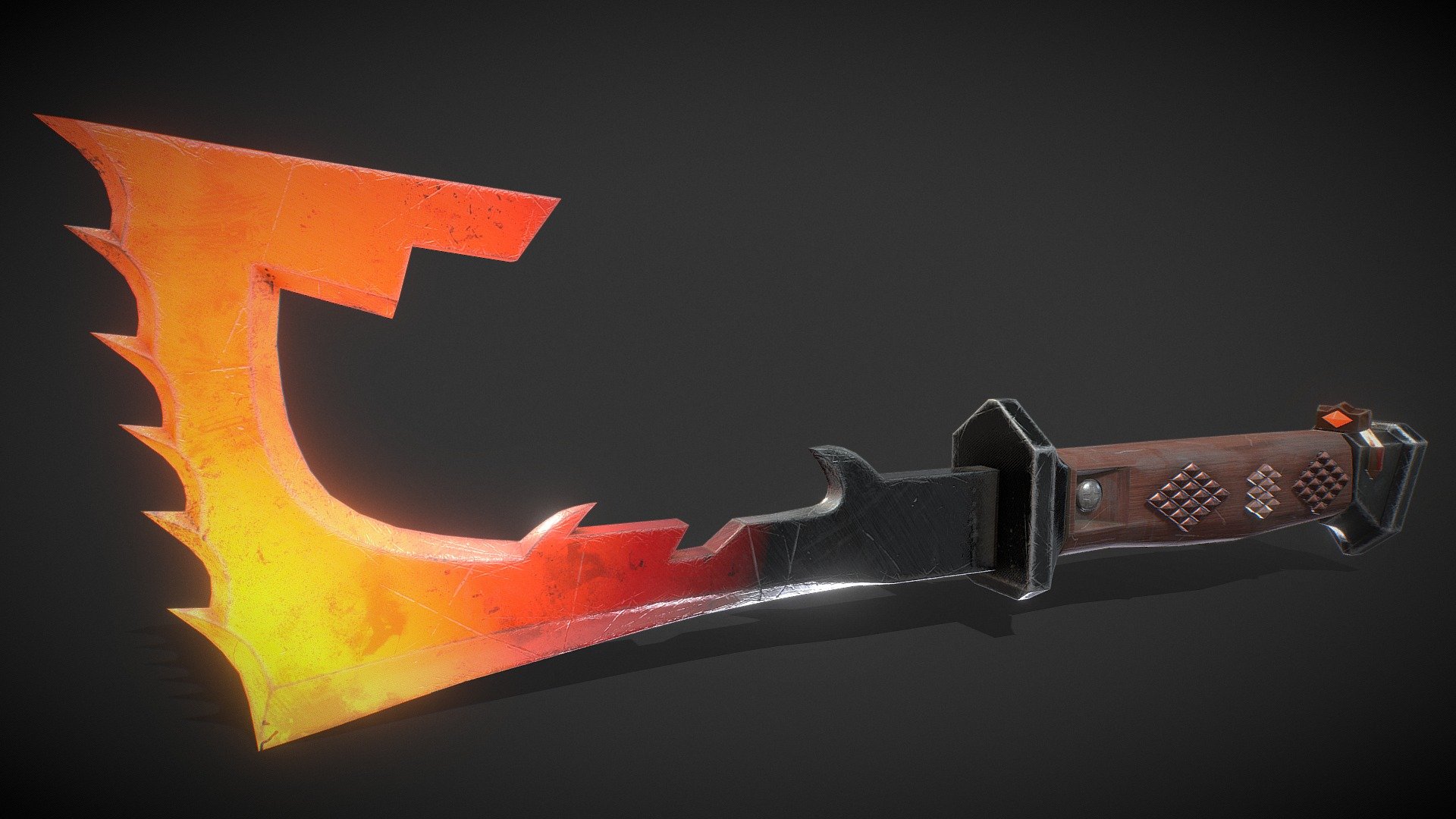 DIAMOND BLADE LOW POLY Download Free 3D model by Adriancgmask