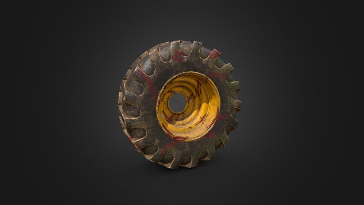 Tyre lowpoly Game ready 3D Model