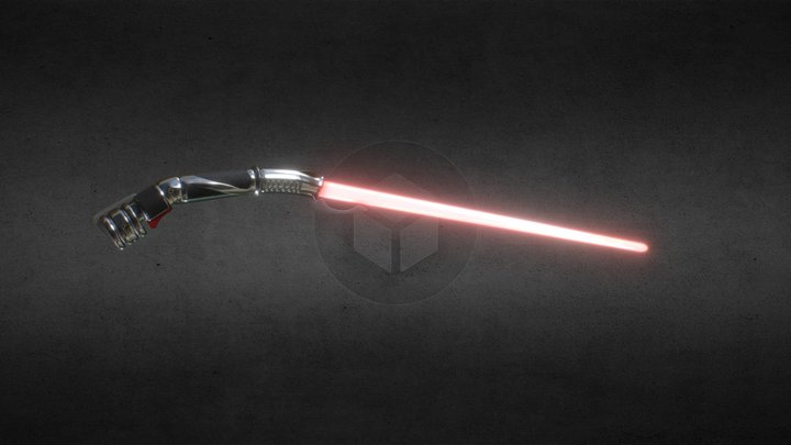 Count Dooku's Lightsaber 3D Model