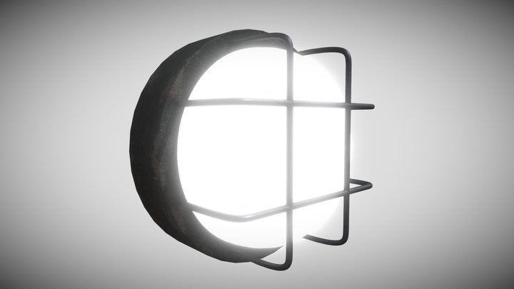 Industrial Wall Light 3D Model