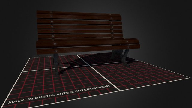 Bench from Lisbon 3D Model