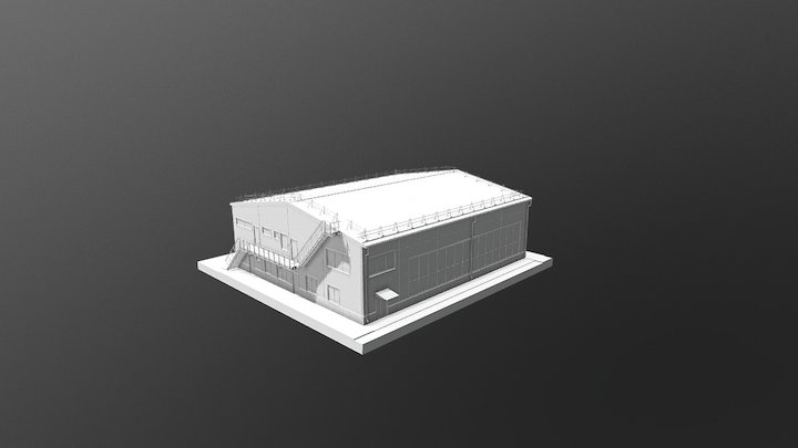 Ангар для самолета "Проект-300" 3D Model