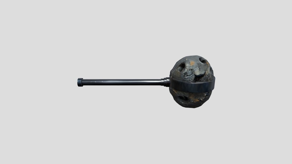 Meteorite spiked mace weapon