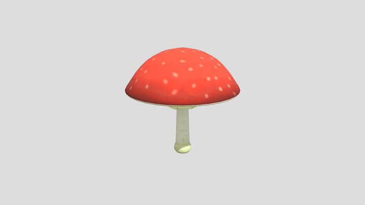 Red Cartoon Mushroom