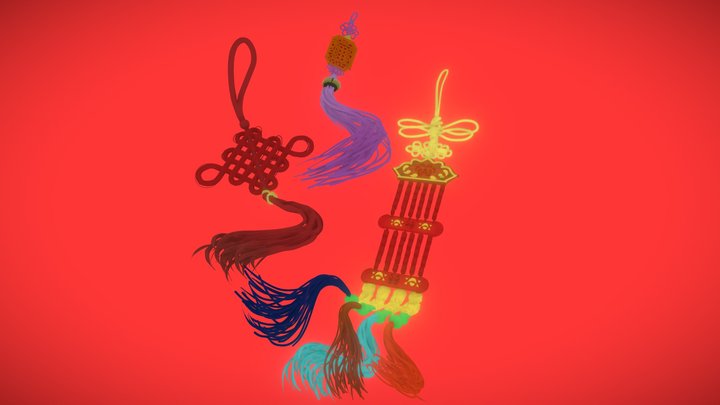 Dreaming Knot （Chinese knot）- 中国结' – Free 3D Model STL