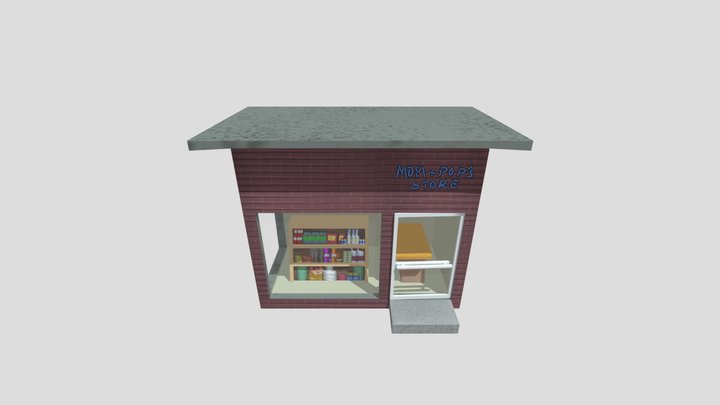 Mom- Pop- Store 3D Model