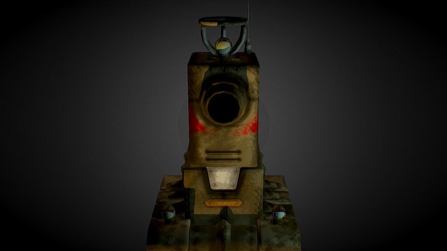 Metal Slug Tank Low Poly 3D Model