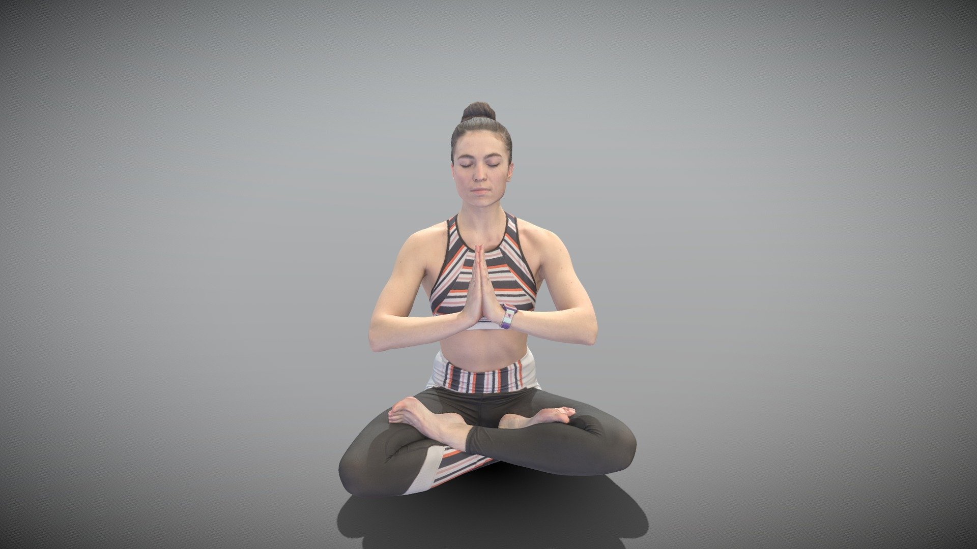 Woman in yoga pose 327 - Buy Royalty Free 3D model by deep3dstudio  (@deep3dstudio) [50984cf]