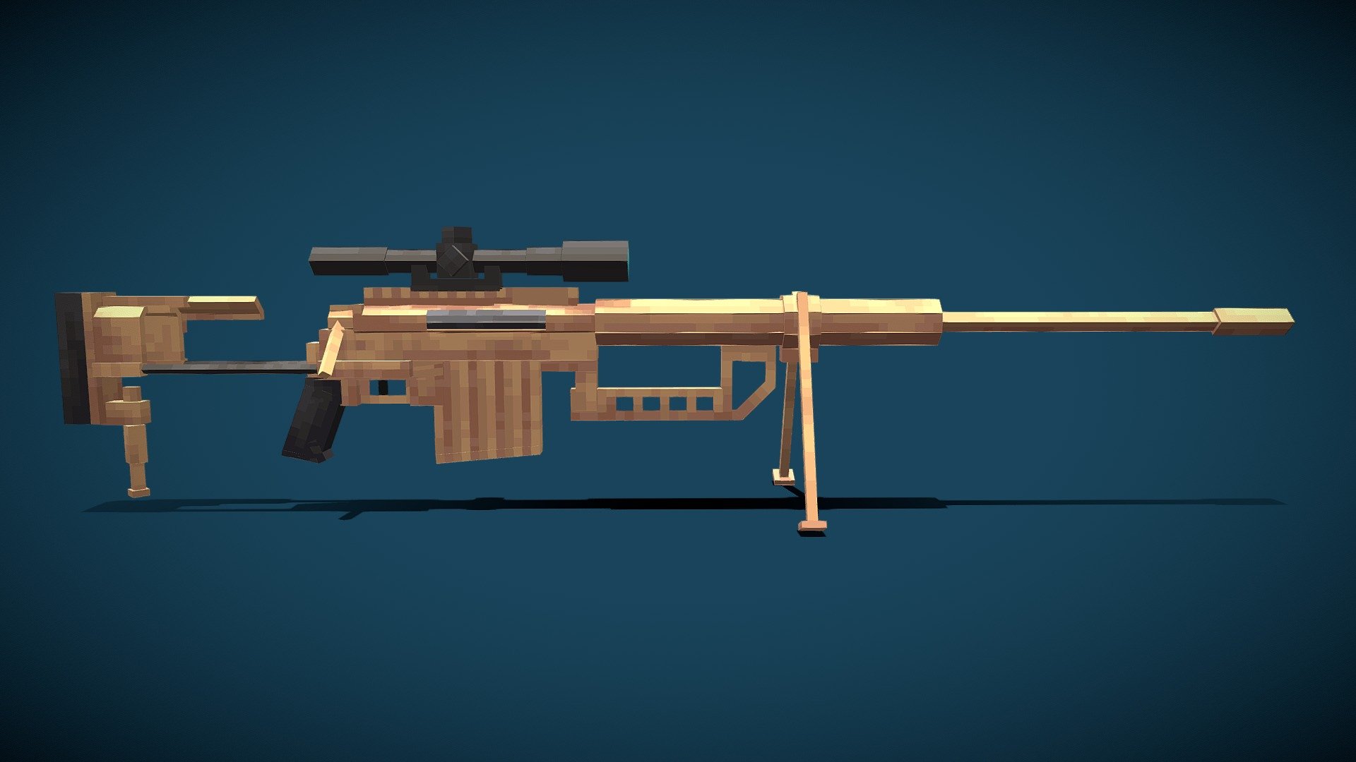 M200 Intervention low poly - 3D model by MMecha [5099a75] - Sketchfab