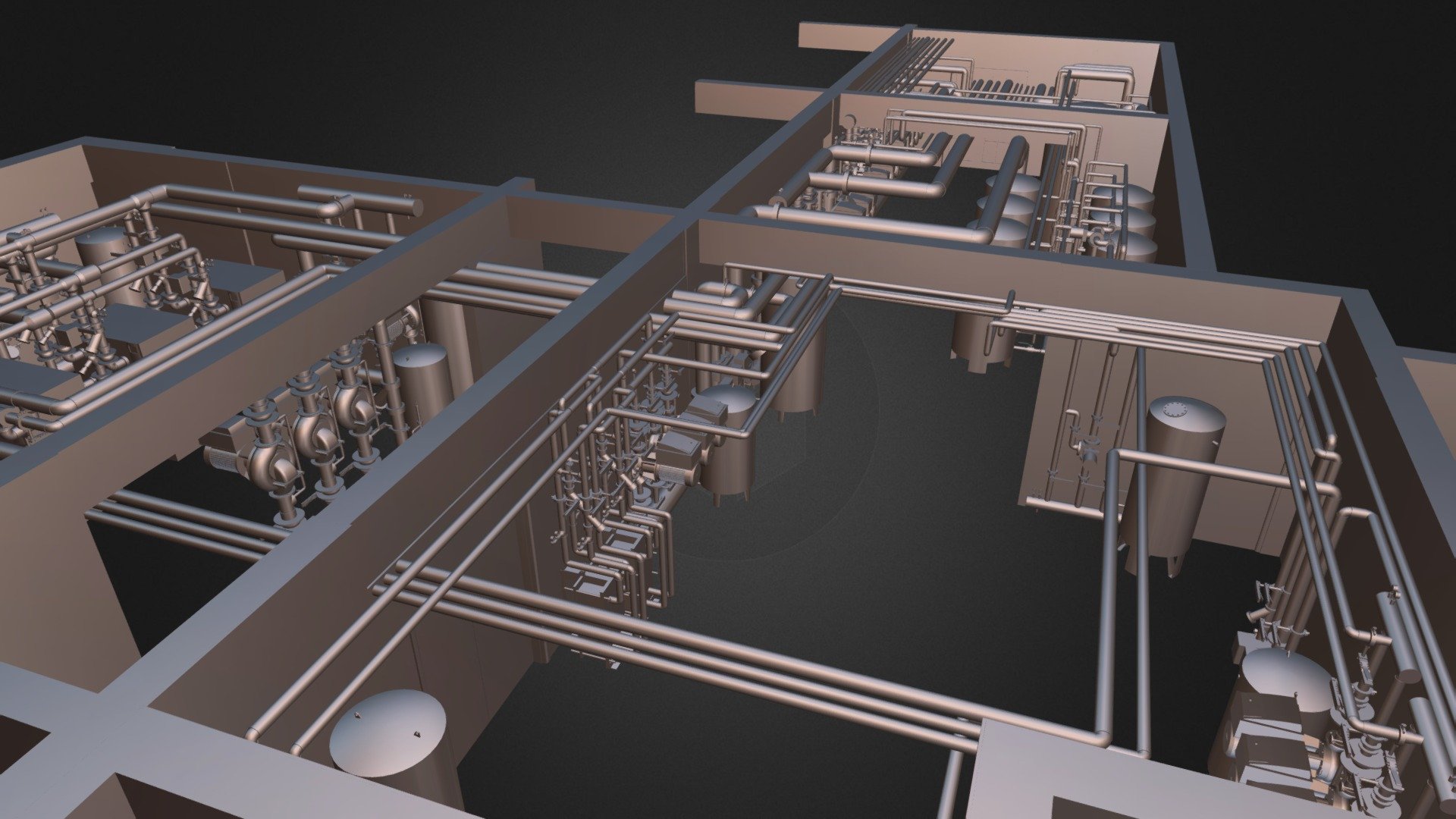 Revit Mep Model 2018-3D View-3D Ortho1