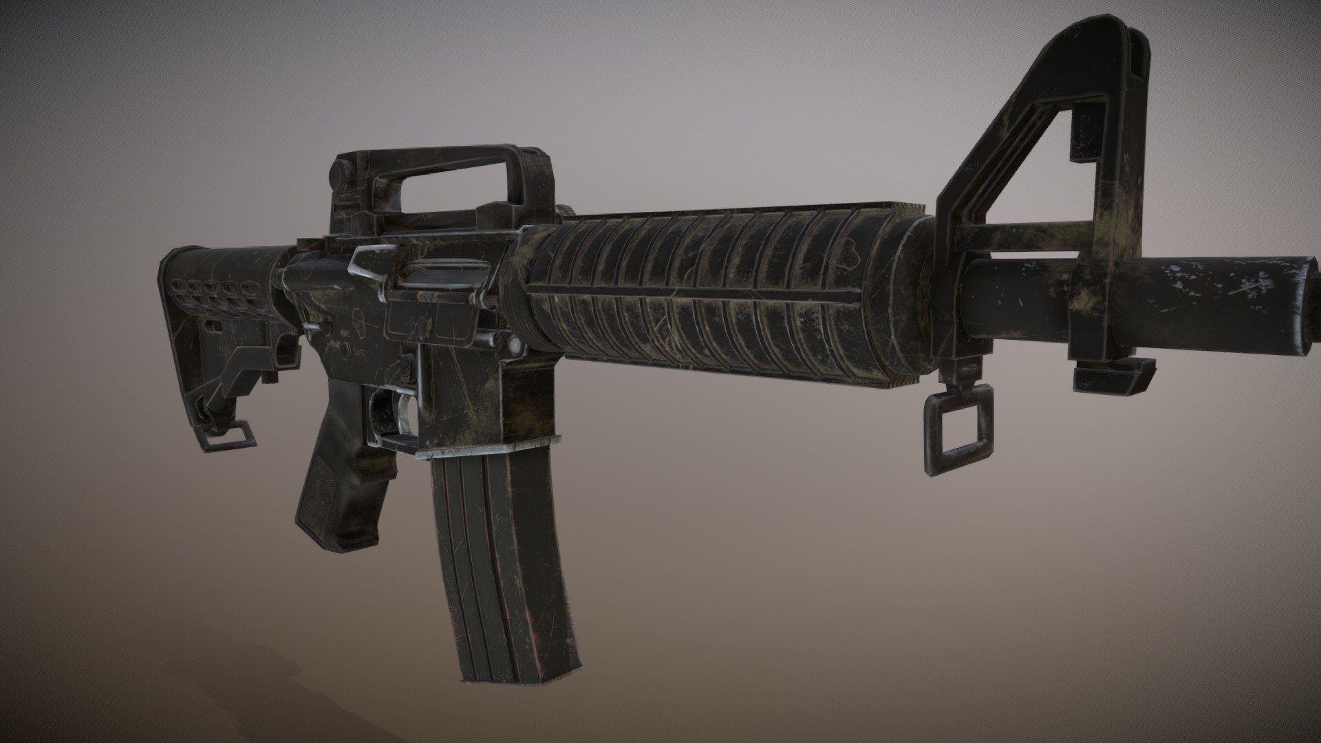 Assault Rifle M15 - 3D model by oleh.diachen [509abe9] - Sketchfab