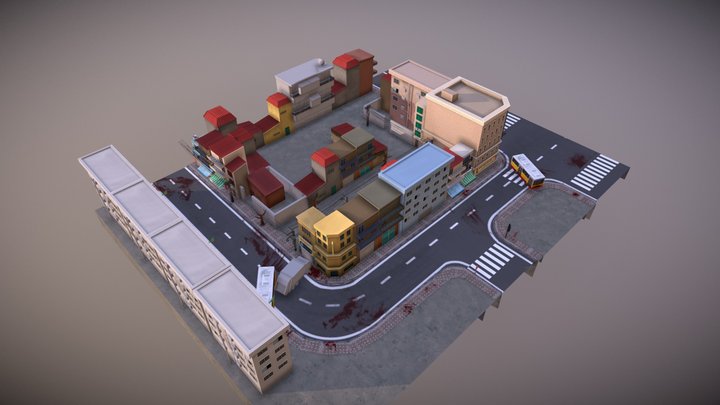 City scene 3D Model