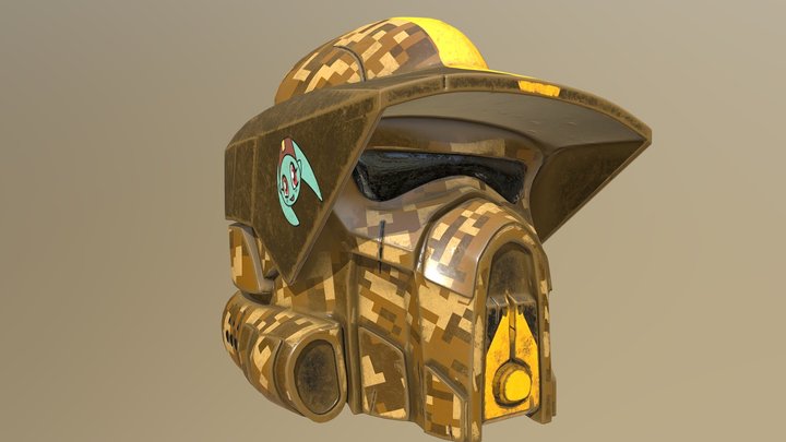 Waxer helmet clone wars ARF trooper 3D Model