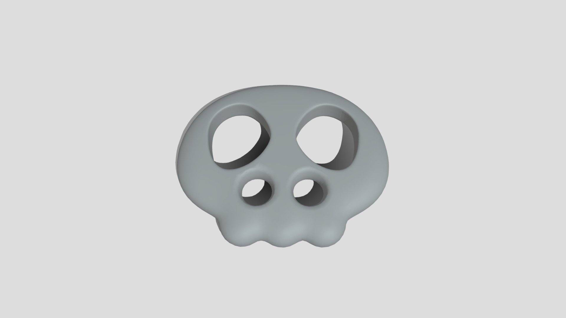 Sewing Button 005 - Skull Male - 1,5cm 2 Holes